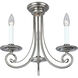 Bradford 3 Light 16 inch Antique Nickel Chandelier Ceiling Light