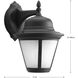 Westport LED LED 15 inch Textured Black Outdoor Wall Lantern in Integrated LED, Etched Seeded, Large, Progress LED