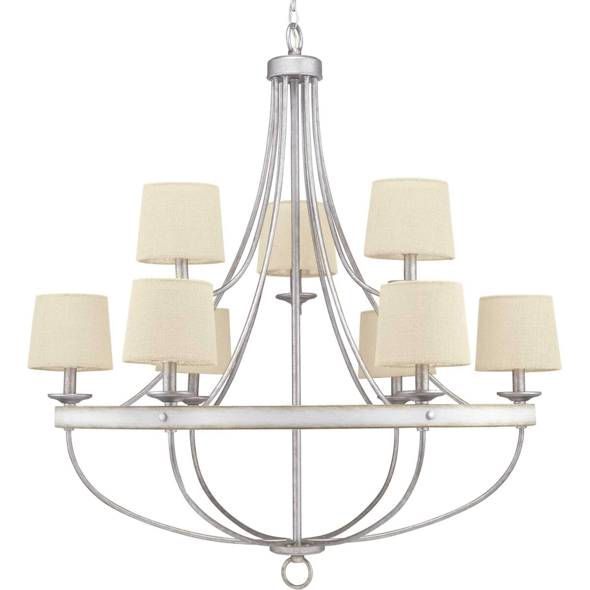 Gulliver 9 Light 35 inch Galvanized Chandelier Ceiling Light