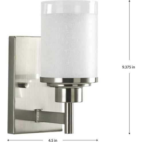 Alexa 1 Light 5 inch Brushed Nickel Bath Vanity Wall Light