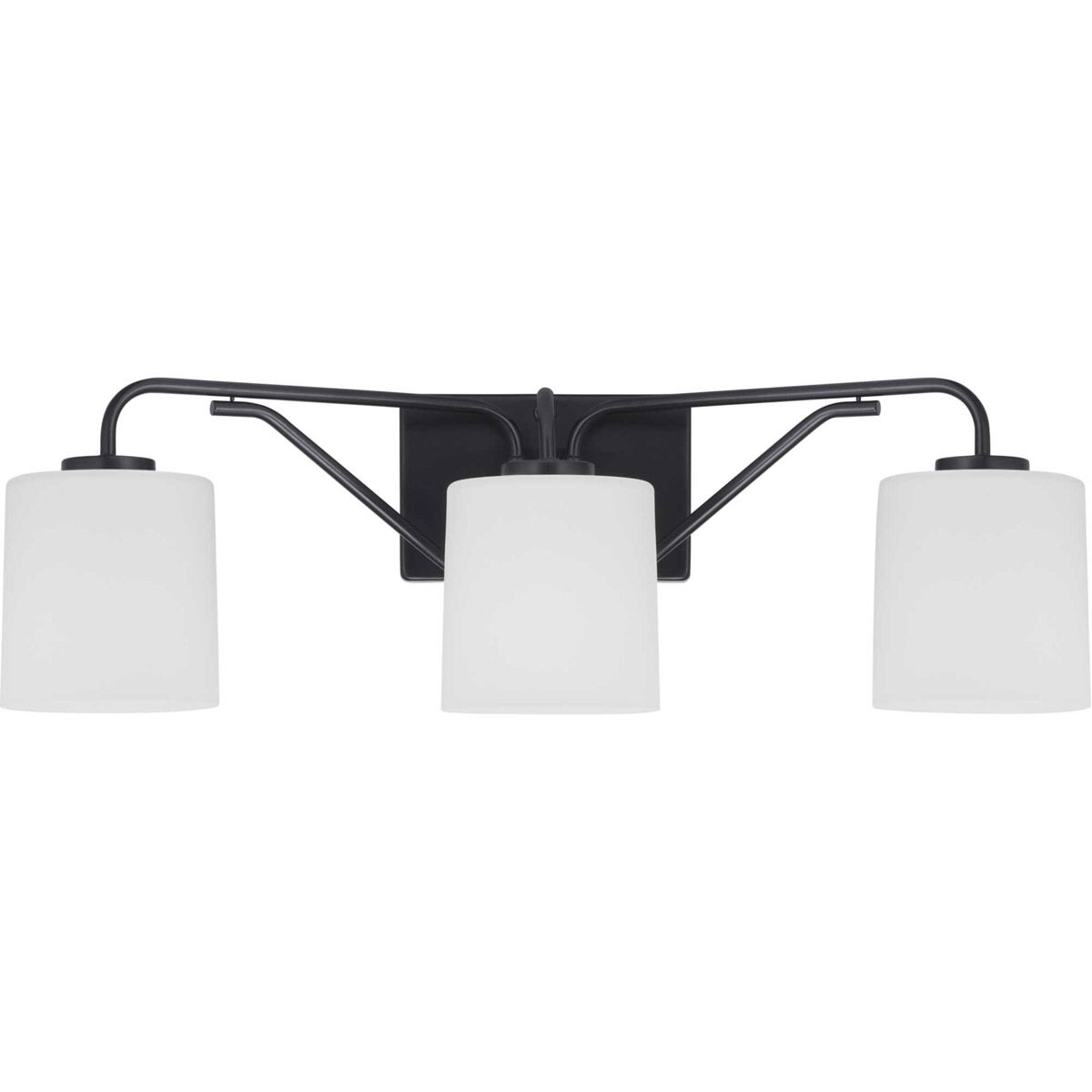 Tobin 3 Light 25.5 inch Matte Black Bath Vanity Wall Light