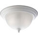 Melon Glass 2 Light 13 inch White Close-to-Ceiling Ceiling Light in Bulbs Included, Fluorescent