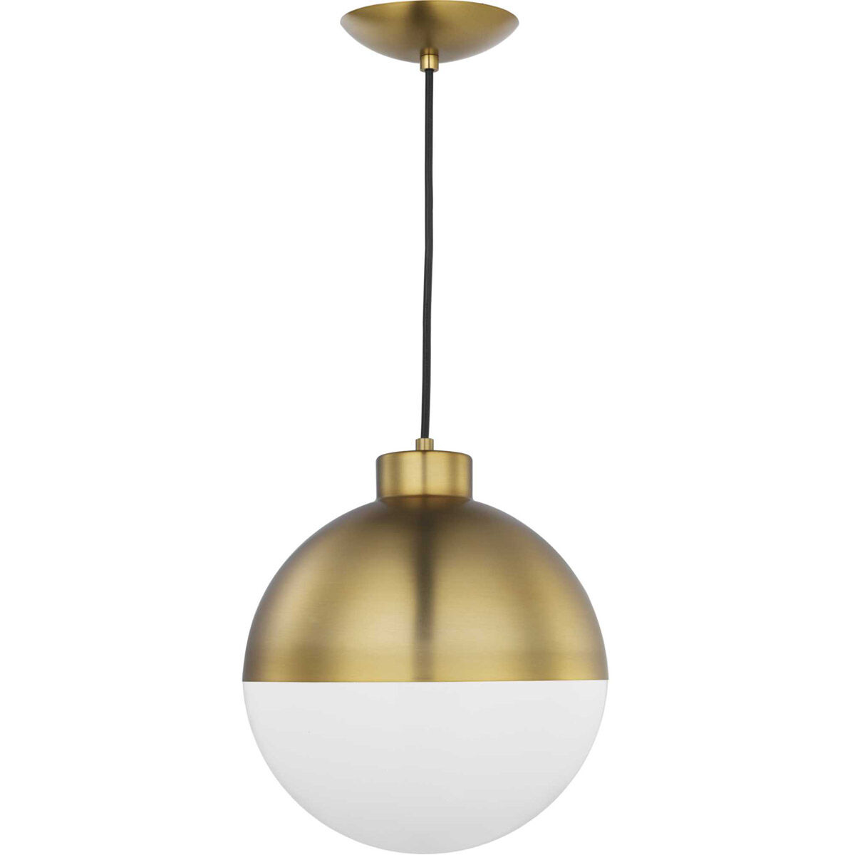 Globe LED LED 11.63 inch Brushed Bronze Pendant Ceiling Light, Progress LED