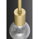 Zag 3 Light 10 inch Vintage Gold Chandelier Ceiling Light