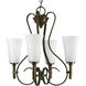 Flirt 4 Light 21 inch Antique Bronze Chandelier Ceiling Light