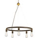 Swing 5 Light 25 inch Antique Bronze Chandelier Ceiling Light