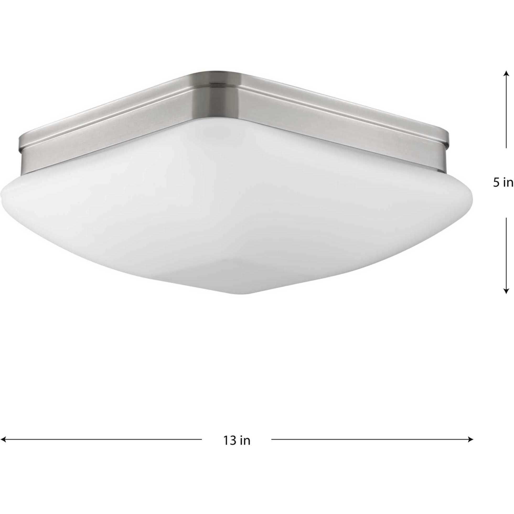 Appeal 3 Light 13 inch Brushed Nickel Flush Mount Ceiling Light