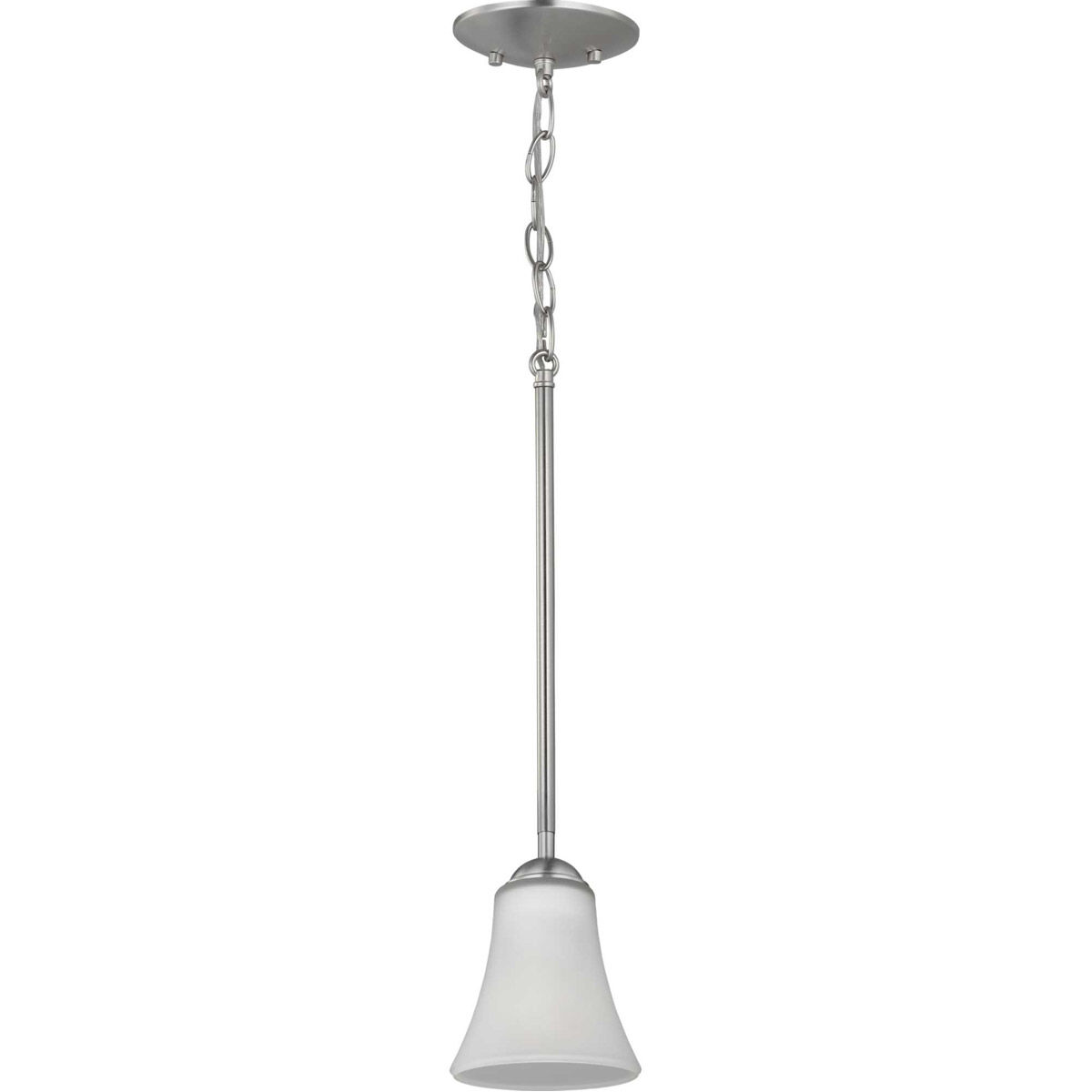 Classic 1 Light 5.13 inch Brushed Nickel Mini-Pendant Ceiling Light
