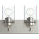 Merry 2 Light 12 inch Brushed Nickel Bath Vanity Wall Light