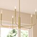 Reines 5 Light 26 inch Brushed Gold Chandelier Ceiling Light