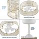 Belva 22 inch Cottage White Fandelier