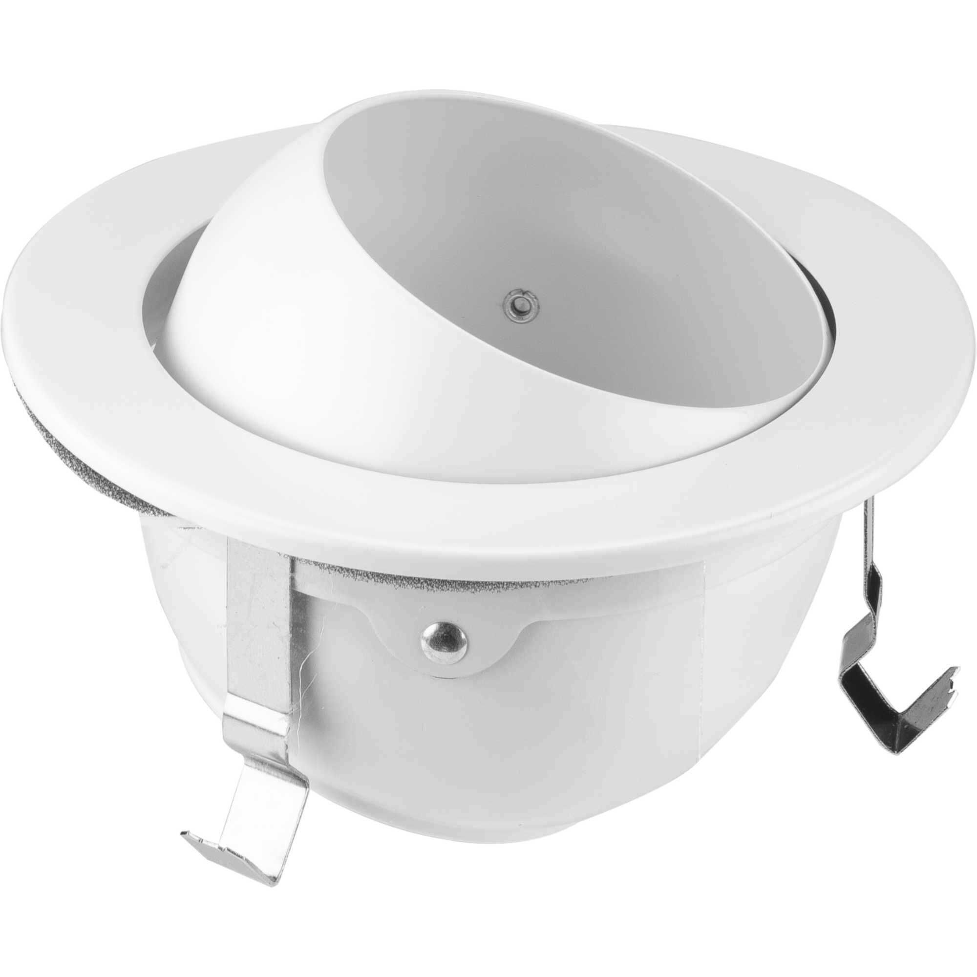 4in Recessed Trim PAR20 Satin White Recessed Eyeball Trim