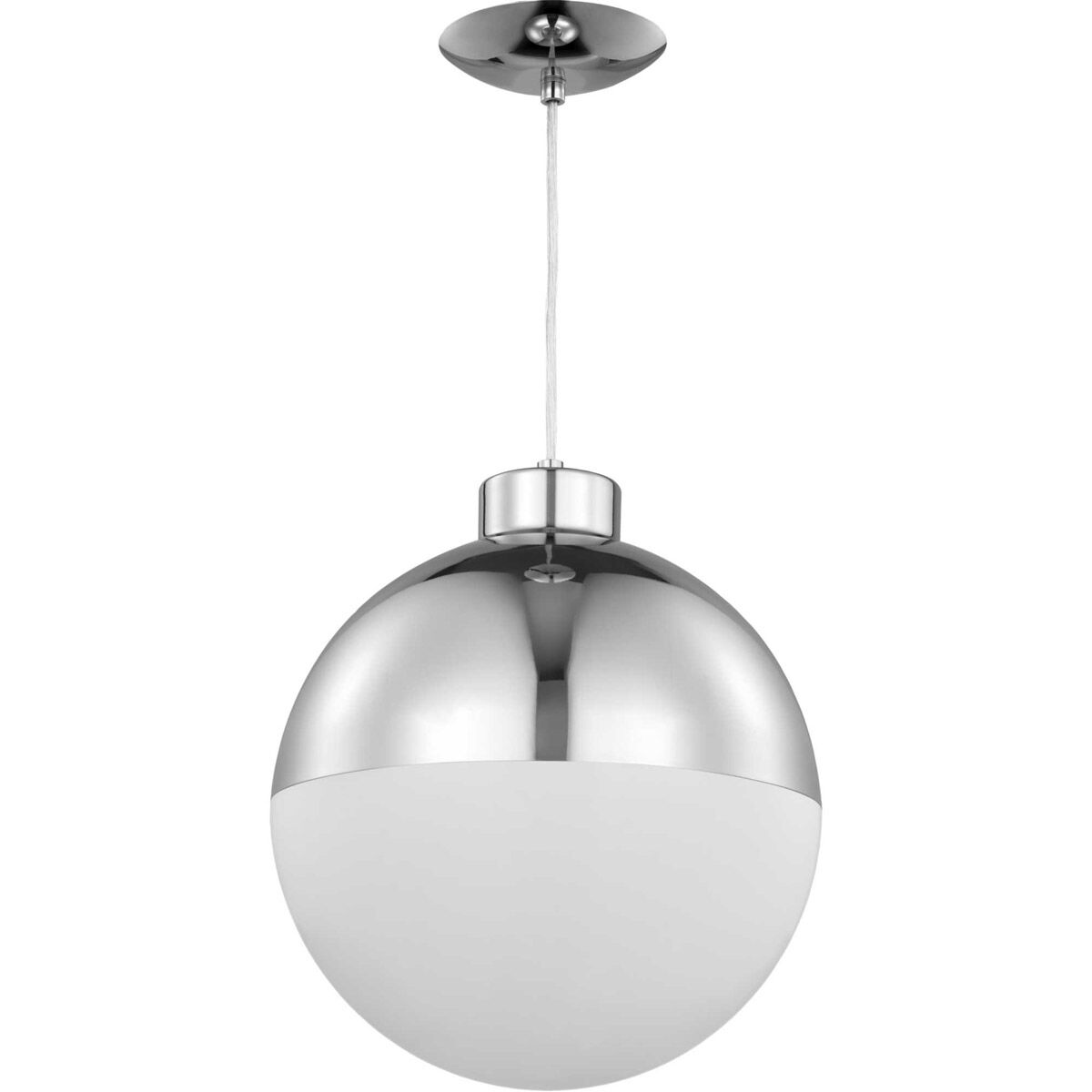 Globe LED LED 11.63 inch Polished Chrome Pendant Ceiling Light, Progress LED