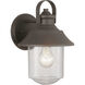 Weldon 1 Light 12 inch Architectural Bronze Outdoor Wall Lantern, Medium