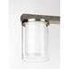 Mast 4 Light 38 inch Brushed Nickel Linear Chandelier Ceiling Light