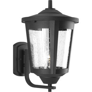 East Haven 1 Light 15 inch Textured Black Outdoor Wall Lantern, Large