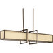 Haven 4 Light 34 inch Copper Bronze Hall & Foyer Ceiling Light in Stonehenge