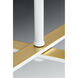 Centre 6 Light 30 inch White Pendant Ceiling Light