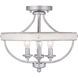 Gulliver 4 Light 15.25 inch Semi-Flush Mount