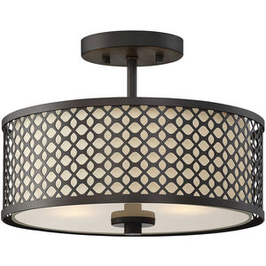 Modern 2 Light 13.00 inch Semi-Flush Mount