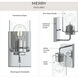 Merry 1 Light 5.75 inch Polished Chrome Bath Vanity Wall Light