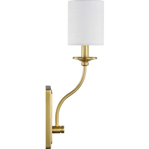 Bonita 1 Light 5 inch Satin Brass Wall Sconce Wall Light, Design Series