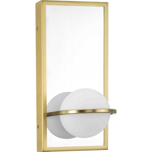 Pearl LED LED 5 inch Satin Brass Wall Bracket Wall Light, Progress LED