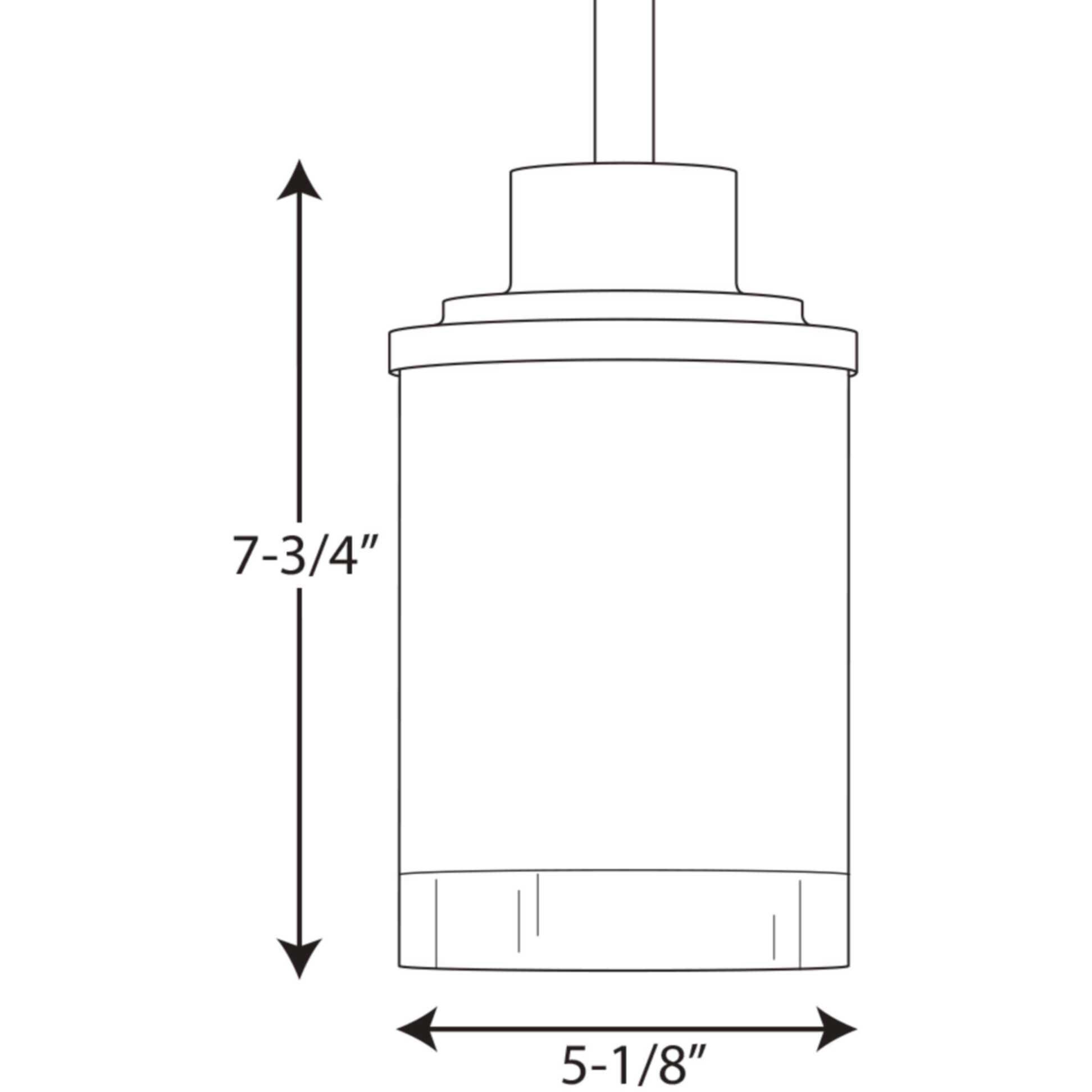 Alexa 1 Light 5 inch Antique Bronze Mini-Pendant Ceiling Light