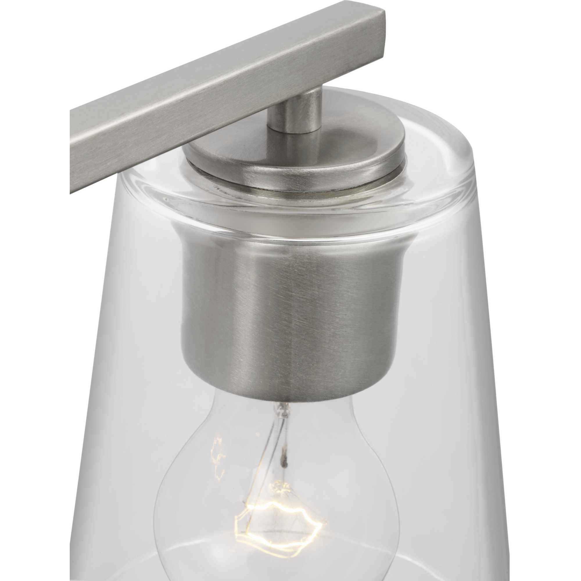 Vertex 3 Light 20.87 inch Brushed Nickel Bath Light Wall Light