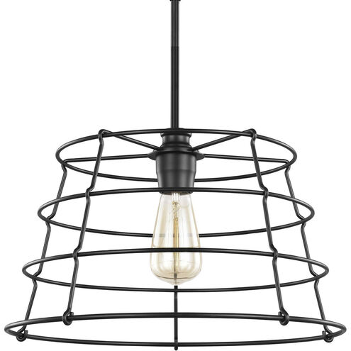 Chambers 1 Light 16.38 inch Matte Black Pendant Ceiling Light