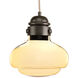 Beaker LED 10.25 inch Antique Bronze Pendant Ceiling Light, Design Series