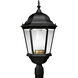 Welbourne 1 Light 26 inch Textured Black Outdoor Post Lantern