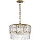Chevall 3 Light 17 inch Gold Ombre Pendant Ceiling Light, Design Series