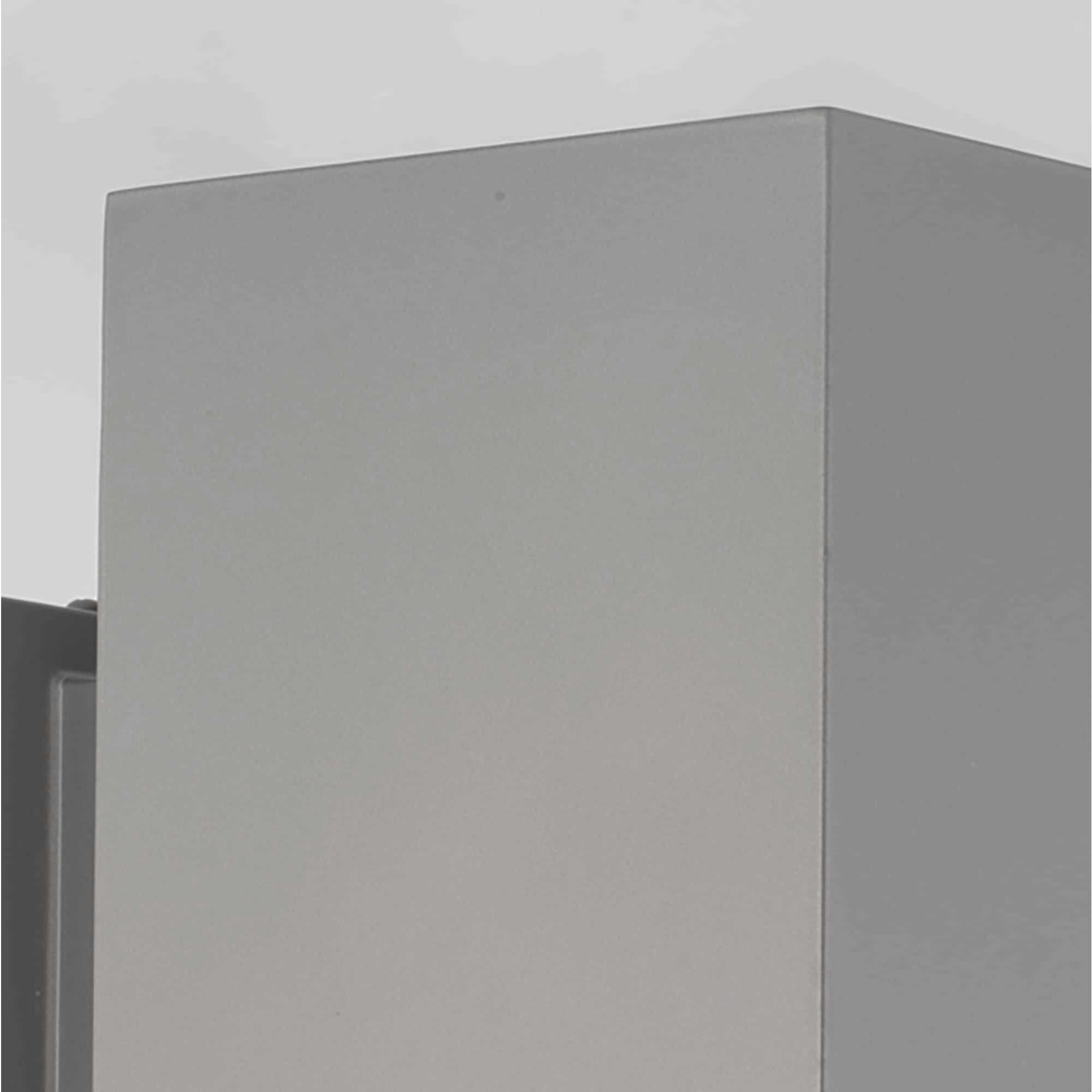 LED Square Cylinder Outdoor Wall Mount in Metallic Grey, LED Lamping, Progress LED