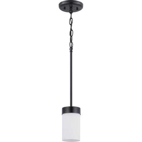 Elevate 1 Light 4 inch Matte Black Mini-Pendant Ceiling Light, Design Series