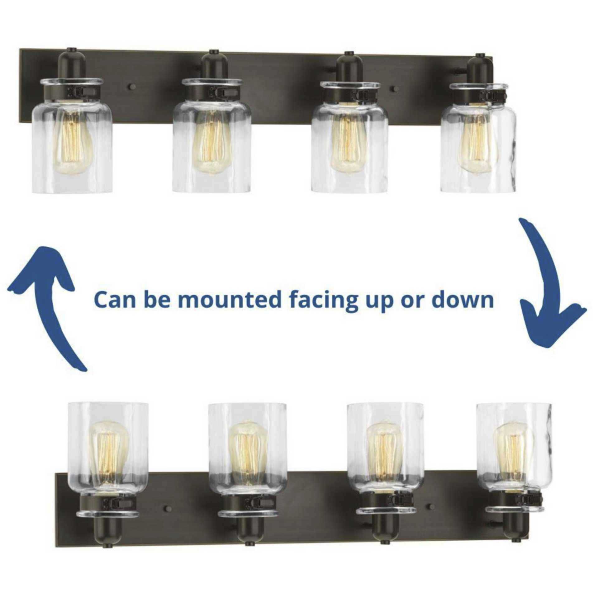 Calhoun 4 Light 30 inch Antique Bronze Bath Vanity Wall Light