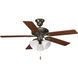 Universal 3 Light Antique Bronze Fan Light Kit in Alabaster Glass