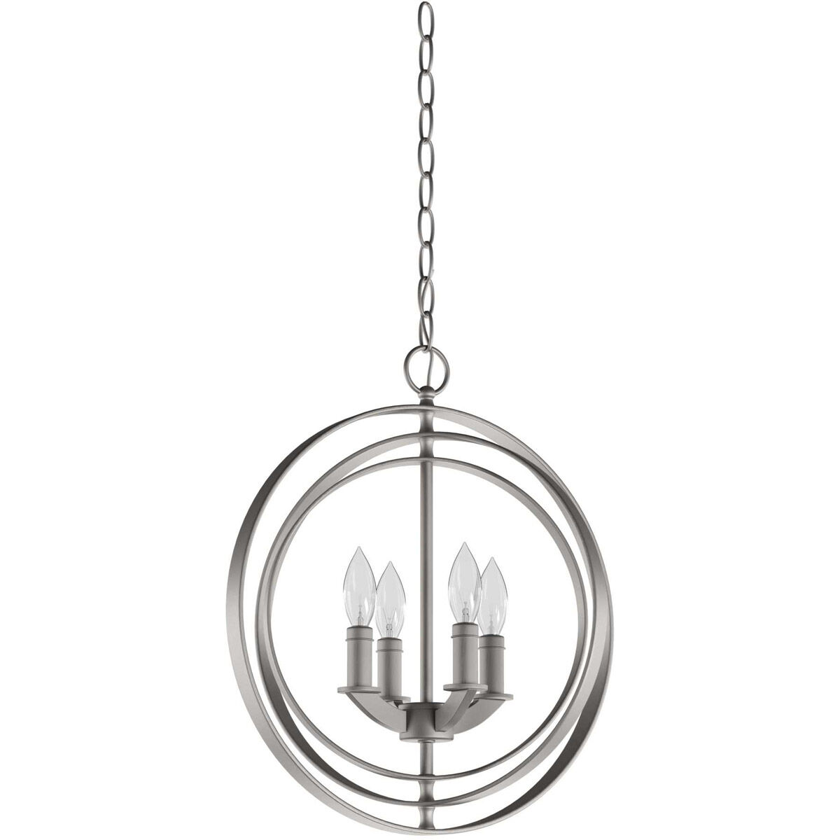 Equinox 4 Light 16 inch Burnished Silver Foyer Pendant Ceiling Light