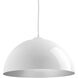 Dome LED LED 16 inch White Pendant Ceiling Light, Progress LED