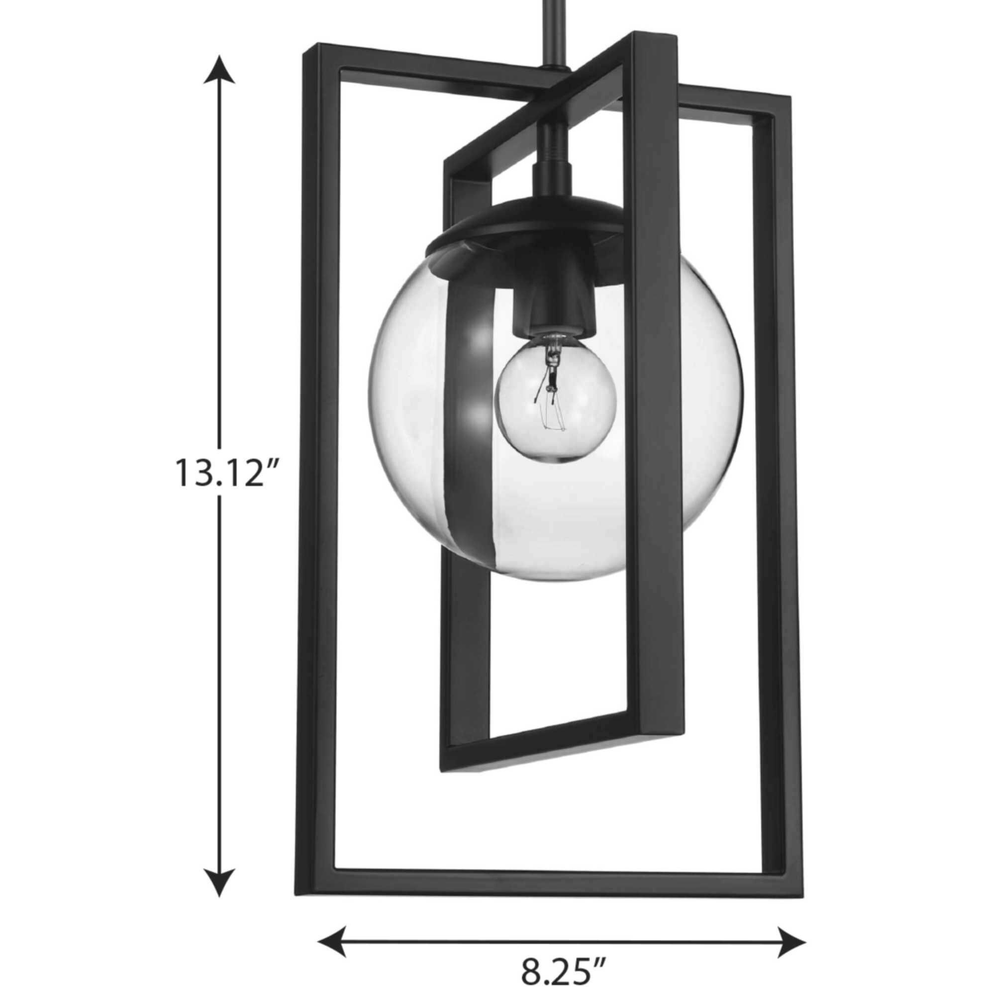 Atwell 1 Light 8 inch Matte Black Pendant Ceiling Light