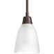 Asset 1 Light 5 inch Antique Bronze Mini-Pendant Ceiling Light in Bulbs Included
