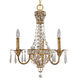 Palais 3 Light 22 inch Imperial Gold Chandelier Ceiling Light
