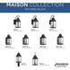 Maison 1 Light 17 inch Textured Black Outdoor Wall Lantern, Medium, Design Series