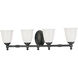 Victorian 4 Light 33 inch Venetian Bronze Bath Vanity Wall Light, Delta