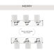 Merry 3 Light 24 inch Polished Chrome Bath Vanity Light Wall Light