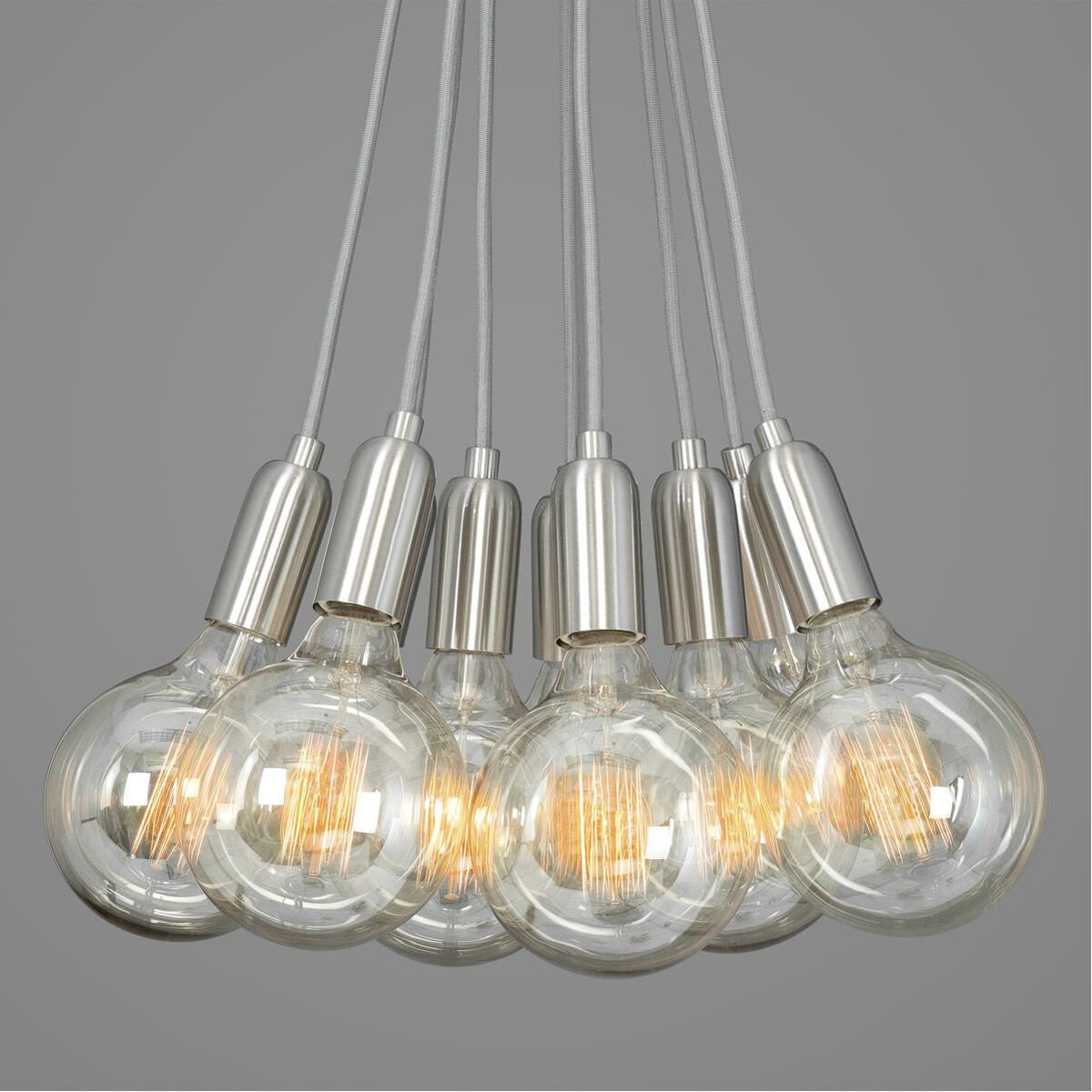 Cirro 9 Light 6.25 inch Brushed Nickel Pendant Ceiling Light