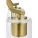 Vertex 3 Light 18 inch Brushed Gold Convertible Chandelier Ceiling Light