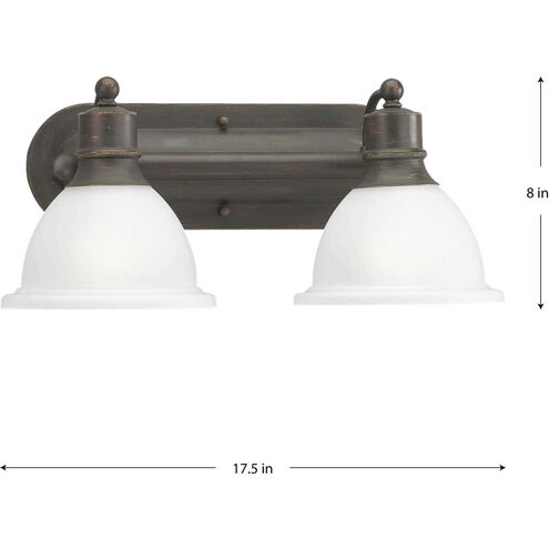 Madison 2 Light 17.5 inch Antique Bronze Bath Vanity Wall Light