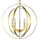 Equinox 5 Light 22 inch Satin Brass Pendant Ceiling Light