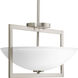 Harmony 3 Light 15 inch Brushed Nickel Semi-Flush Convertible Ceiling Light